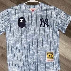 Bape. x Mitchell & Ness Yankees Jersey!